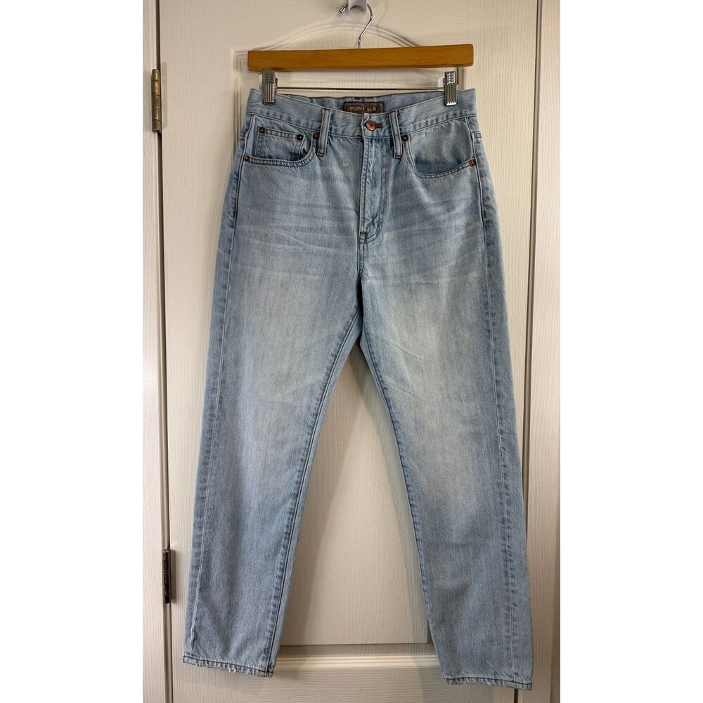 Point Sur High Rise 90s Jean Women’s 6/28 Light Wash Distressed Retro Straight